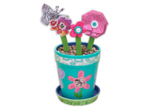 Mixed Media Flower Pot