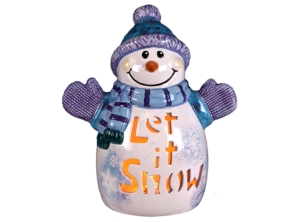 lighted snowman